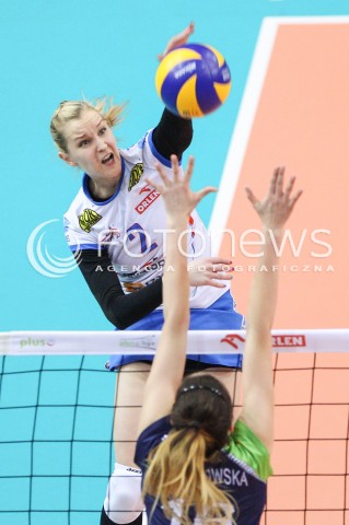  17.01.2015 RZESZOW<br />SIATKOWKA ORLEN LIGA 2014/2015 WOMEN VOLLEYBALL POLAND POLISH ORLENLIGA LEAGUE SEASON 2014/2015<br />MECZ DEVELOPRES SKYRES RZESZOW - PGE ATOM TREFL SOPOT<br />N/Z MAGDALENA OLSZOWKA <br /> 