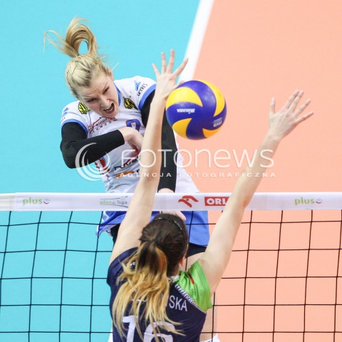  17.01.2015 RZESZOW<br />SIATKOWKA ORLEN LIGA 2014/2015 WOMEN VOLLEYBALL POLAND POLISH ORLENLIGA LEAGUE SEASON 2014/2015<br />MECZ DEVELOPRES SKYRES RZESZOW - PGE ATOM TREFL SOPOT<br />N/Z MAGDALENA OLSZOWKA <br /> 