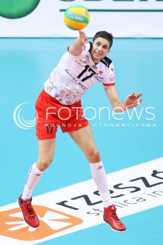  21.01.2015 RZESZOW POLAND<br />SIATKOWKA LIGA MISTRZOW MEN CEV VOLLEYBALL CHAMPIONS LEAGUE 2014/2015 <br />MATCH ASSECO RESOVIA - ACH VOLLEY LUBLANA<br />N/Z NIKOLAY PENCZEV ( PENCHEV ) SYLWETKA <br /> 