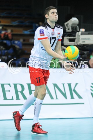  21.01.2015 RZESZOW POLAND<br />SIATKOWKA LIGA MISTRZOW MEN CEV VOLLEYBALL CHAMPIONS LEAGUE 2014/2015 <br />MATCH ASSECO RESOVIA - ACH VOLLEY LUBLANA<br />N/Z NIKOLAY PENCZEV ( PENCHEV ) SYLWETKA <br /> 