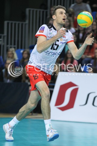  21.01.2015 RZESZOW POLAND<br />SIATKOWKA LIGA MISTRZOW MEN CEV VOLLEYBALL CHAMPIONS LEAGUE 2014/2015 <br />MATCH ASSECO RESOVIA - ACH VOLLEY LUBLANA<br />N/Z RUSSELL HOLMES SYLWETKA <br /> 