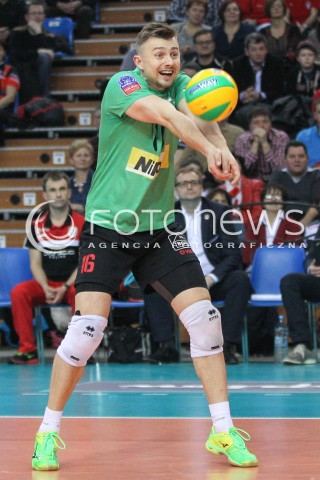  21.01.2015 RZESZOW POLAND<br />SIATKOWKA LIGA MISTRZOW MEN CEV VOLLEYBALL CHAMPIONS LEAGUE 2014/2015 <br />MATCH ASSECO RESOVIA - ACH VOLLEY LUBLANA<br />N/Z KRZYSZTOF IGNACZAK SYLWETKA <br /> 
