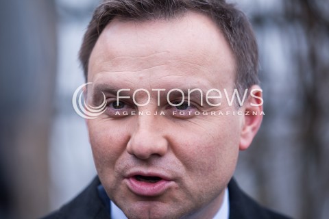  23.01.2015 LODZ <br />KONFERENCJA PRASOWA KANDYDATA PIS NA URZAD PREZYDENTA RP ANDRZEJA DUDY W LODZI <br />N/Z ANDRZEJ DUDA <br /> 