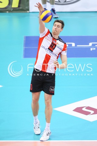  24.01.2015 RZESZOW<br />SIATKOWKA PLUSLIGA 2014/2015 MEN VOLLEYBALL POLAND POLISH PLUS LIGA LEAGUE SEASON 2014/2015<br />MECZ ASSECO RESOVIA - CERRAD CZARNI RADOM<br />N/Z JOCHEN SCHOPS SYLWETKA <br /> 