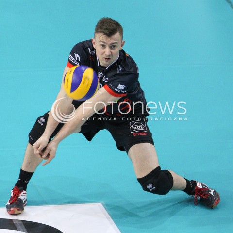  24.01.2015 RZESZOW<br />SIATKOWKA PLUSLIGA 2014/2015 MEN VOLLEYBALL POLAND POLISH PLUS LIGA LEAGUE SEASON 2014/2015<br />MECZ ASSECO RESOVIA - CERRAD CZARNI RADOM<br />N/Z KRZYSZTOF IGNACZAK SYLWETKA <br /> 