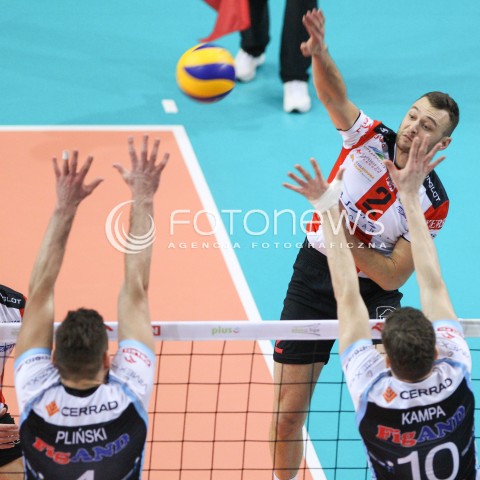  24.01.2015 RZESZOW<br />SIATKOWKA PLUSLIGA 2014/2015 MEN VOLLEYBALL POLAND POLISH PLUS LIGA LEAGUE SEASON 2014/2015<br />MECZ ASSECO RESOVIA - CERRAD CZARNI RADOM<br />N/Z PAUL LOTMAN <br /> 