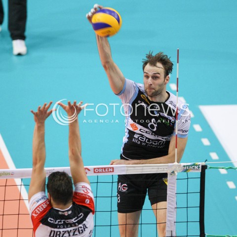 24.01.2015 RZESZOW<br />SIATKOWKA PLUSLIGA 2014/2015 MEN VOLLEYBALL POLAND POLISH PLUS LIGA LEAGUE SEASON 2014/2015<br />MECZ ASSECO RESOVIA - CERRAD CZARNI RADOM<br />N/Z DIRK WESTPHAL <br /> 