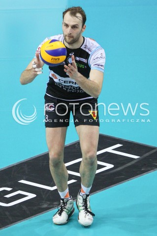  24.01.2015 RZESZOW<br />SIATKOWKA PLUSLIGA 2014/2015 MEN VOLLEYBALL POLAND POLISH PLUS LIGA LEAGUE SEASON 2014/2015<br />MECZ ASSECO RESOVIA - CERRAD CZARNI RADOM<br />N/Z DIRK WESTPHAL SYLWETKA <br /> 