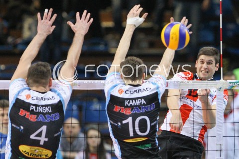  24.01.2015 RZESZOW<br />SIATKOWKA PLUSLIGA 2014/2015 MEN VOLLEYBALL POLAND POLISH PLUS LIGA LEAGUE SEASON 2014/2015<br />MECZ ASSECO RESOVIA - CERRAD CZARNI RADOM<br />N/Z NIKOLAY PENCZEV ( PENCHEV ) <br /> 