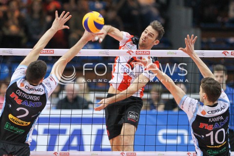  24.01.2015 RZESZOW<br />SIATKOWKA PLUSLIGA 2014/2015 MEN VOLLEYBALL POLAND POLISH PLUS LIGA LEAGUE SEASON 2014/2015<br />MECZ ASSECO RESOVIA - CERRAD CZARNI RADOM<br />N/Z RUSSELL HOLMES <br /> 