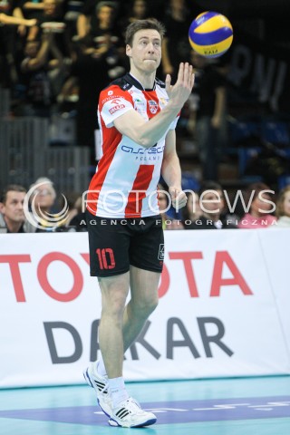  24.01.2015 RZESZOW<br />SIATKOWKA PLUSLIGA 2014/2015 MEN VOLLEYBALL POLAND POLISH PLUS LIGA LEAGUE SEASON 2014/2015<br />MECZ ASSECO RESOVIA - CERRAD CZARNI RADOM<br />N/Z JOCHEN SCHOPS SYLWETKA <br /> 