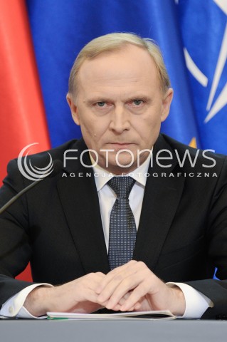  29.01.2015 WARSZAWA <br />KONFERENCJA WICEPREMIERA TOMASZA SIEMONIAKA<br />N/Z SEKRETARZ STANU W MON CZESLAW MROCZEK<br /> 
