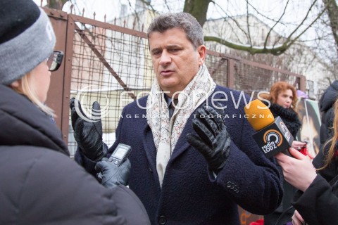  30.01.2015 LODZ<br />WIZYTA JANUSZA PALIKOTA W LODZI <br />APEL O PRZYJECIE KONWENCJI  PRZECIW PRZEMOCY W RODZINIE <br />N/Z JANUSZ PALIKOT <br /> 