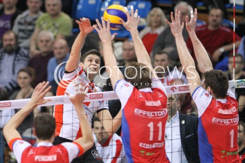  31.01.2015 RZESZOW <br />SIATKOWKA PLUS LIGA 2014/2015 MEN VOLLEYBALL POLAND POLISH PLUSLIGA LEAGUE SEASON 2014/2015<br />MECZ ASSECO RESOVIA RZESZOW - EFFECTOR KIELCE<br />N/Z NIKOLAY PENCZEV ( PENCHEV ) <br /> 