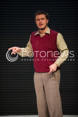  04.02.2015 WARSZAWA <br />PROBA MEDIALNA SPEKTAKLU RZEZNIA W TEATRZE ATENEUM<br />N/Z TOMASZ SCHUCHARDT<br /> 