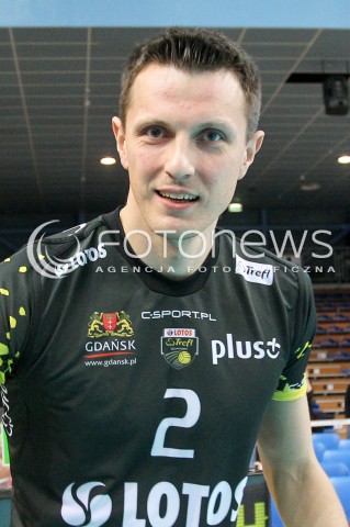  07.02.2015 RZESZOW <br />SIATKOWKA PLUS LIGA 2014/2015 MEN VOLLEYBALL POLAND POLISH PLUSLIGA LEAGUE SEASON 2014/2015<br />MECZ ASSECO RESOVIA RZESZOW - LOTOS TREFL GDANSK<br />N/Z WOJCIECH GRZYB SYLWETKA GLOWKA PORTRET<br /> 