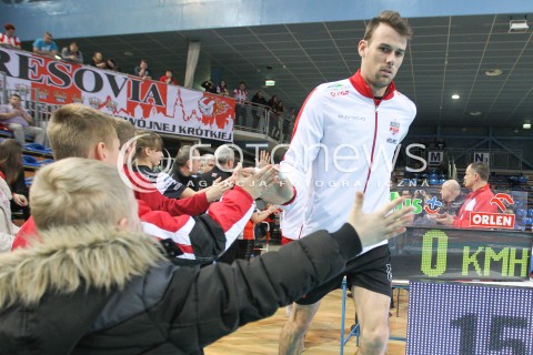  07.02.2015 RZESZOW <br />SIATKOWKA PLUS LIGA 2014/2015 MEN VOLLEYBALL POLAND POLISH PLUSLIGA LEAGUE SEASON 2014/2015<br />MECZ ASSECO RESOVIA RZESZOW - LOTOS TREFL GDANSK<br />N/Z RUSSELL HOLMES KIBICE<br /> 