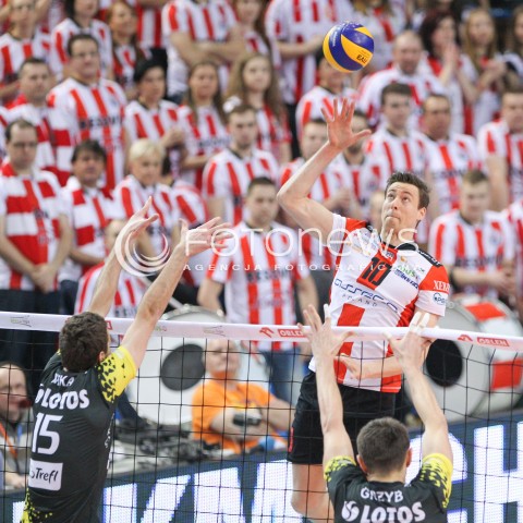  07.02.2015 RZESZOW <br />SIATKOWKA PLUS LIGA 2014/2015 MEN VOLLEYBALL POLAND POLISH PLUSLIGA LEAGUE SEASON 2014/2015<br />MECZ ASSECO RESOVIA RZESZOW - LOTOS TREFL GDANSK<br />N/Z JOCHEN SCHOPS <br /> 