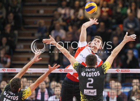  07.02.2015 RZESZOW <br />SIATKOWKA PLUS LIGA 2014/2015 MEN VOLLEYBALL POLAND POLISH PLUSLIGA LEAGUE SEASON 2014/2015<br />MECZ ASSECO RESOVIA RZESZOW - LOTOS TREFL GDANSK<br />N/Z PIOTR NOWAKOWSKI <br /> 
