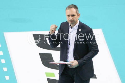 07.02.2015 RZESZOW <br />SIATKOWKA PLUS LIGA 2014/2015 MEN VOLLEYBALL POLAND POLISH PLUSLIGA LEAGUE SEASON 2014/2015<br />MECZ ASSECO RESOVIA RZESZOW - LOTOS TREFL GDANSK<br />N/Z ANDRZEJ KOWAL - TRENER ( HEAD COACH ) SYLWETKA RADOSC EMOCJE <br /> 