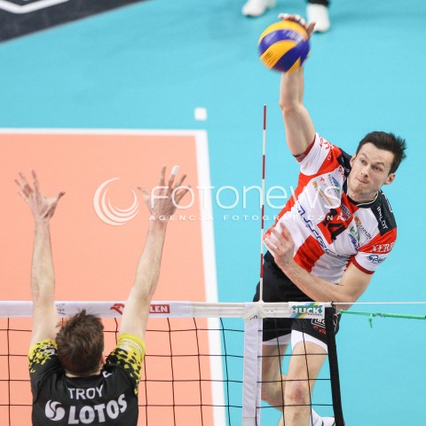  07.02.2015 RZESZOW <br />SIATKOWKA PLUS LIGA 2014/2015 MEN VOLLEYBALL POLAND POLISH PLUSLIGA LEAGUE SEASON 2014/2015<br />MECZ ASSECO RESOVIA RZESZOW - LOTOS TREFL GDANSK<br />N/Z RAFAL BUSZEK <br /> 
