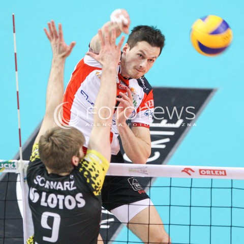  07.02.2015 RZESZOW <br />SIATKOWKA PLUS LIGA 2014/2015 MEN VOLLEYBALL POLAND POLISH PLUSLIGA LEAGUE SEASON 2014/2015<br />MECZ ASSECO RESOVIA RZESZOW - LOTOS TREFL GDANSK<br />N/Z RAFAL BUSZEK <br /> 