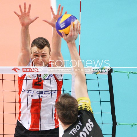  07.02.2015 RZESZOW <br />SIATKOWKA PLUS LIGA 2014/2015 MEN VOLLEYBALL POLAND POLISH PLUSLIGA LEAGUE SEASON 2014/2015<br />MECZ ASSECO RESOVIA RZESZOW - LOTOS TREFL GDANSK<br />N/Z PAUL LOTMAN <br /> 