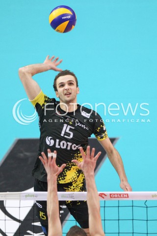  07.02.2015 RZESZOW <br />SIATKOWKA PLUS LIGA 2014/2015 MEN VOLLEYBALL POLAND POLISH PLUSLIGA LEAGUE SEASON 2014/2015<br />MECZ ASSECO RESOVIA RZESZOW - LOTOS TREFL GDANSK<br />N/Z MATEUSZ MIKA <br /> 