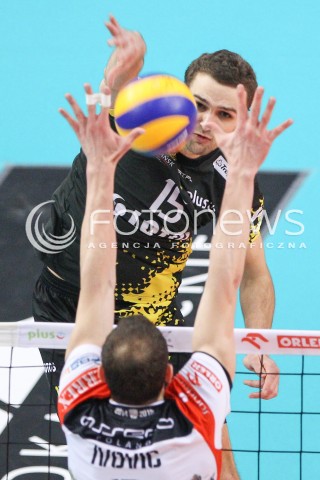  07.02.2015 RZESZOW <br />SIATKOWKA PLUS LIGA 2014/2015 MEN VOLLEYBALL POLAND POLISH PLUSLIGA LEAGUE SEASON 2014/2015<br />MECZ ASSECO RESOVIA RZESZOW - LOTOS TREFL GDANSK<br />N/Z MATEUSZ MIKA <br /> 