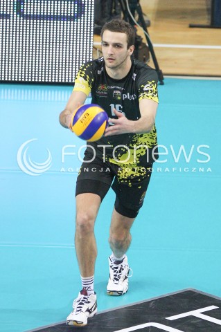  07.02.2015 RZESZOW <br />SIATKOWKA PLUS LIGA 2014/2015 MEN VOLLEYBALL POLAND POLISH PLUSLIGA LEAGUE SEASON 2014/2015<br />MECZ ASSECO RESOVIA RZESZOW - LOTOS TREFL GDANSK<br />N/Z MATEUSZ MIKA <br /> 