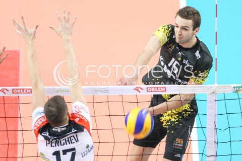  07.02.2015 RZESZOW <br />SIATKOWKA PLUS LIGA 2014/2015 MEN VOLLEYBALL POLAND POLISH PLUSLIGA LEAGUE SEASON 2014/2015<br />MECZ ASSECO RESOVIA RZESZOW - LOTOS TREFL GDANSK<br />N/Z MATEUSZ MIKA <br /> 