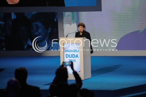  07.02.2014 WARSZAWA<br />KONWENCJA WYBORCZA ANDRZEJA DUDY<br />N/Z ZOFIA ROMASZEWSKA<br /> 