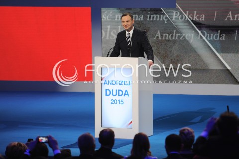  07.02.2014 WARSZAWA<br />KONWENCJA WYBORCZA ANDRZEJA DUDY<br />N/Z ANDRZEJ DUDA<br /> 