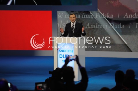  07.02.2014 WARSZAWA<br />KONWENCJA WYBORCZA ANDRZEJA DUDY<br />N/Z ANDRZEJ DUDA<br /> 
