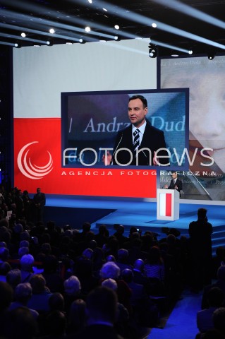  07.02.2014 WARSZAWA<br />KONWENCJA WYBORCZA ANDRZEJA DUDY<br />N/Z ANDRZEJ DUDA<br /> 