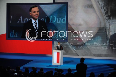  07.02.2014 WARSZAWA<br />KONWENCJA WYBORCZA ANDRZEJA DUDY<br />N/Z ANDRZEJ DUDA<br /> 