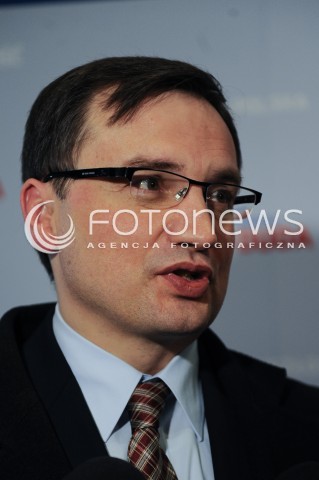  07.02.2014 WARSZAWA<br />KONWENCJA WYBORCZA ANDRZEJA DUDY<br />N/Z ZBIGNIEW ZIOBRO<br /> 