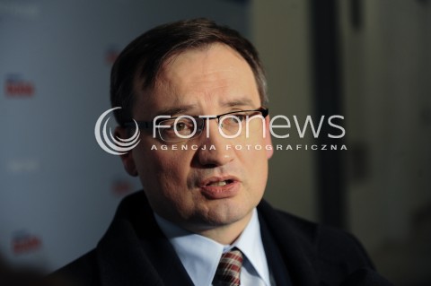  07.02.2014 WARSZAWA<br />KONWENCJA WYBORCZA ANDRZEJA DUDY<br />N/Z ZBIGNIEW ZIOBRO<br /> 