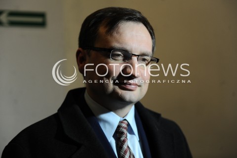  07.02.2014 WARSZAWA<br />KONWENCJA WYBORCZA ANDRZEJA DUDY<br />N/Z ZBIGNIEW ZIOBRO<br /> 