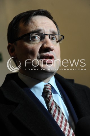  07.02.2014 WARSZAWA<br />KONWENCJA WYBORCZA ANDRZEJA DUDY<br />N/Z ZBIGNIEW ZIOBRO<br /> 