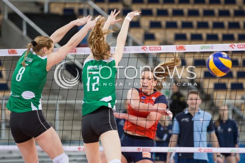  08.02.2015 LODZ SIATKOWKA ORLEN LIGA SEZON 2014/2015 VOLLEYBALL POLISH SEASON BEEF MASTER BUDOWLANI LODZ - IMPEL WROCLAW N/Z SANJA POPOVIC  