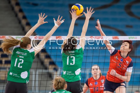  08.02.2015 LODZ SIATKOWKA ORLEN LIGA SEZON 2014/2015 VOLLEYBALL POLISH SEASON BEEF MASTER BUDOWLANI LODZ - IMPEL WROCLAW N/Z DOROTA SCIURKA  