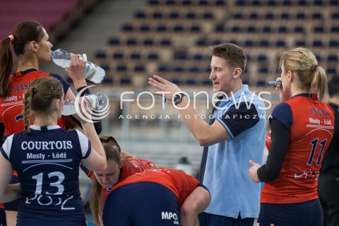  08.02.2015 LODZ SIATKOWKA ORLEN LIGA SEZON 2014/2015 VOLLEYBALL POLISH SEASON BEEF MASTER BUDOWLANI LODZ - IMPEL WROCLAW N/Z TRENER BLAZEJ KRZYSZTALOWICZ  