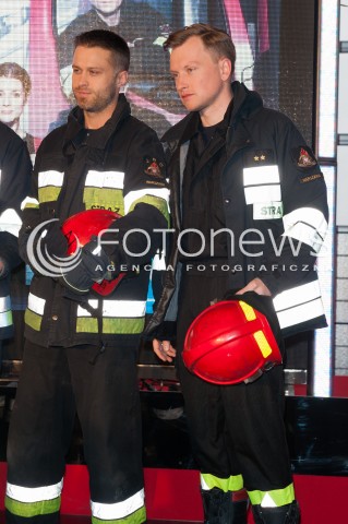  09.02.2015 WARSZAWA<br />POKAZ SERIALU STRAZACY<br />N/Z MACIEJ ZAKOSCIELNY JAKUB WESOLOWSKI<br /> 