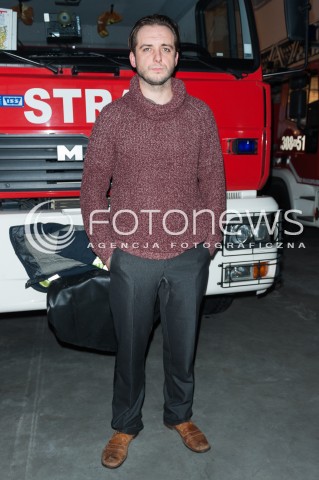  09.02.2015 WARSZAWA<br />POKAZ SERIALU STRAZACY<br />N/Z MICHAL ZURAWSKI<br /> 