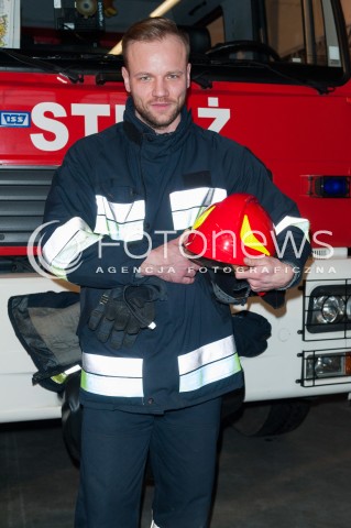  09.02.2015 WARSZAWA<br />POKAZ SERIALU STRAZACY<br />N/Z MACIEJ MIKOLAJCZYK<br /> 