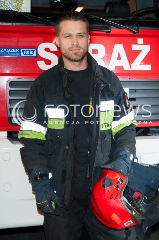  09.02.2015 WARSZAWA<br />POKAZ SERIALU STRAZACY<br />N/Z MACIEJ ZAKOSCIELNY<br /> 