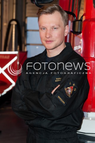  09.02.2015 WARSZAWA<br />POKAZ SERIALU STRAZACY<br />N/Z JAKUB WESOLOWSKI<br /> 