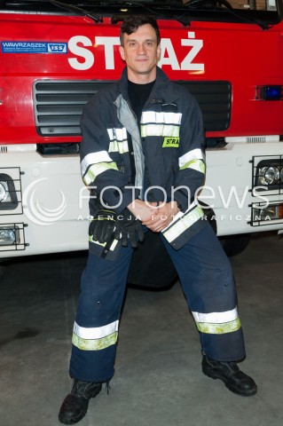  09.02.2015 WARSZAWA<br />POKAZ SERIALU STRAZACY<br />N/Z MICHAL CZERNECKI<br /> 