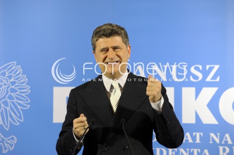  10.02.2015 WARSZAWA <br />KONFERENCJA KANDYDATA NA PREZYDENTA JANUSZA PALIKOTA<br />N/Z JANUSZ PALIKOT<br /> 